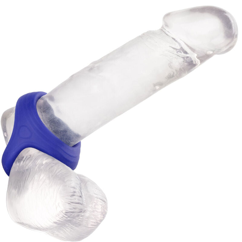 CALEXOTICS - ADMIRAL COCK BALL DUAL RING BLUE