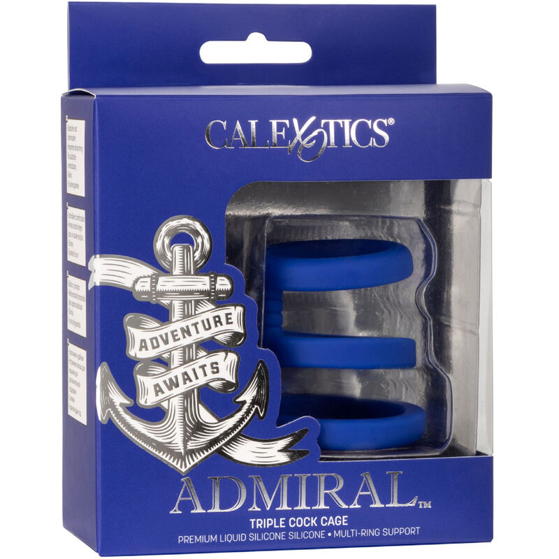 CALEXOTICS - ADMIRAL TRIPLE COCK CAGE BLUE