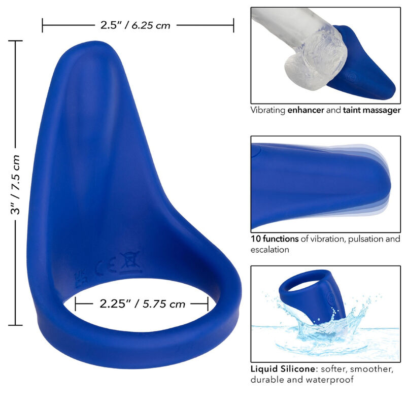 CALEXOTICS - ADMIRAL PERINEUM MASSAGER BLUE