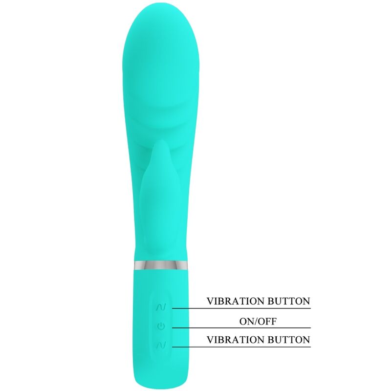 PRETTY LOVE - PRESCOTT MULTIFUNCTION G-SPOT VIBRATOR AQUA GREEN