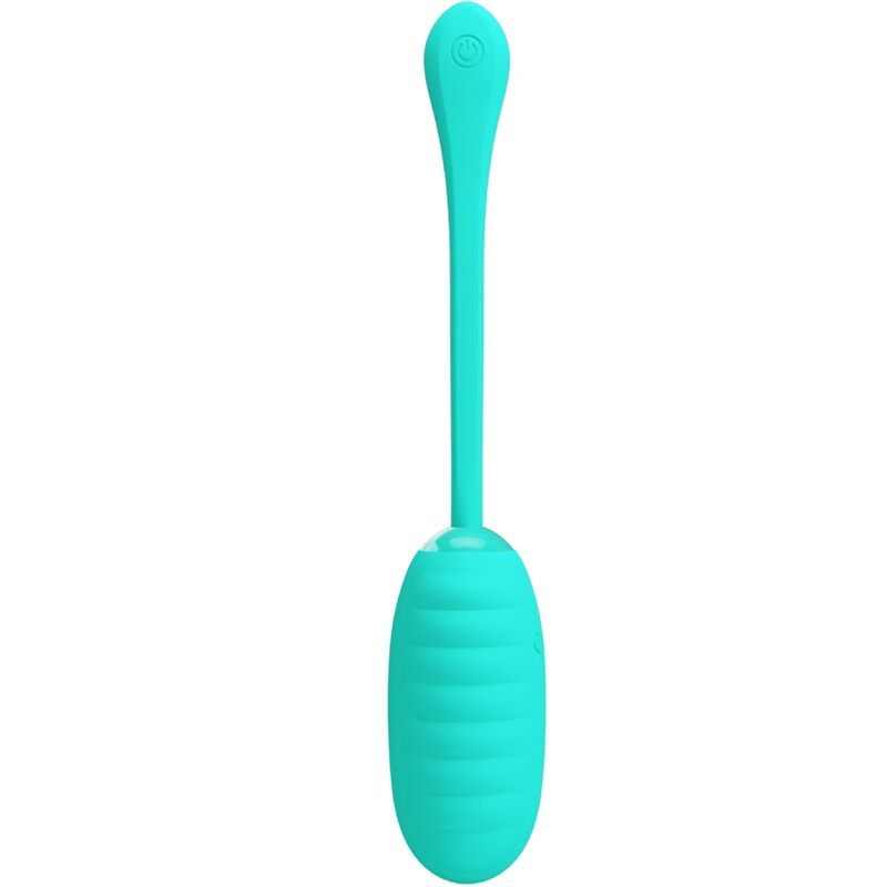 PRETTY LOVE - KIRK RECHARGEABLE VIBRATING EGG AQUA GREEN