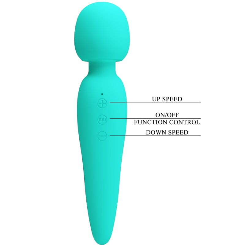 PRETTY LOVE - MEREDITH MASSAGER 12 VIBRATION MODES AQUA GREEN