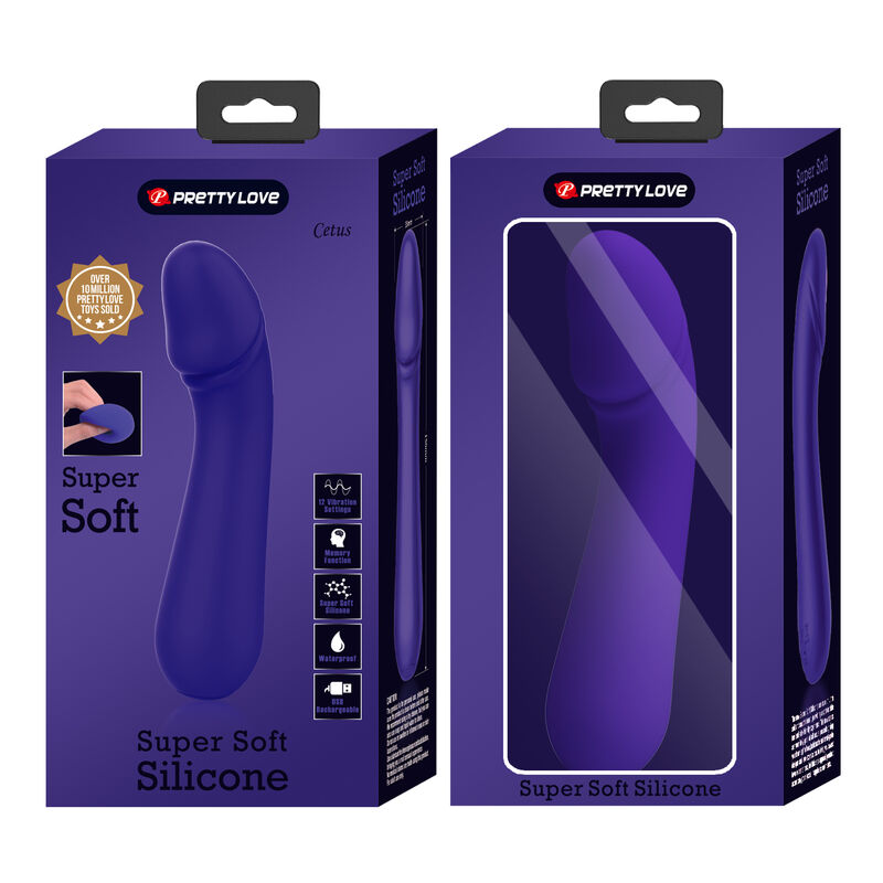 PRETTY LOVE - CETUS RECHARGEABLE VIBRATOR PURPLE