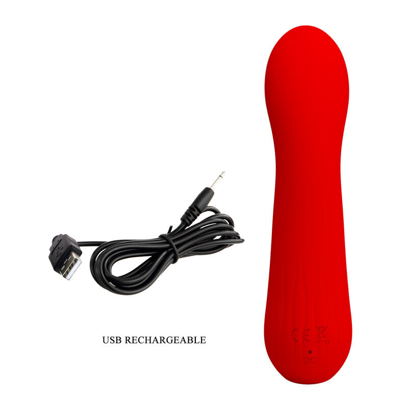 PRETTY LOVE - FAUN RECHARGEABLE VIBRATOR RED