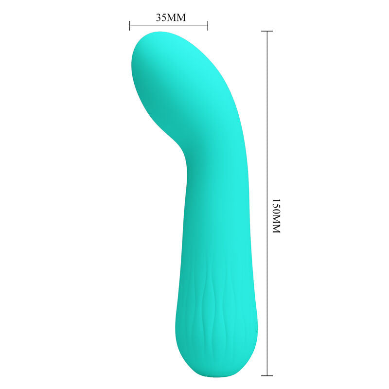 PRETTY LOVE - FAUN RECHARGEABLE VIBRATOR AQUA GREEN