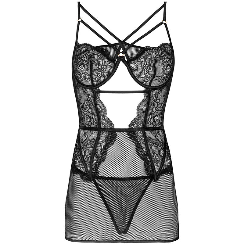 LIVCO CORSETTI FASHION - BARIRIN LC 90633 SHIRT + PANTY BLACK