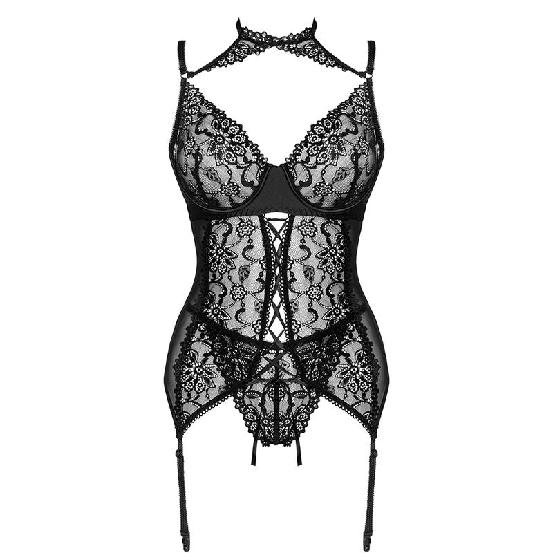 LIVCO CORSETTI FASHION - GIELLANDRA FOR THE SENSES COLLECTION CORSET + PANTY BLACK