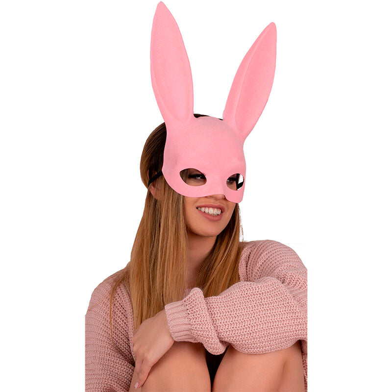 LIVCO CORSETTI FASHION - KOHU RABBIT PINK MJ009 MASK ONE SIZE