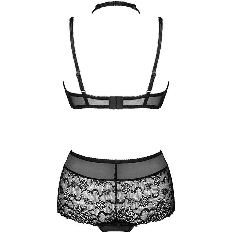 LIVCO CORSETTI FASHION - COLEÇÃO LINERA FOR THE SENSES SUTIÃ + CALCINHA PRETA