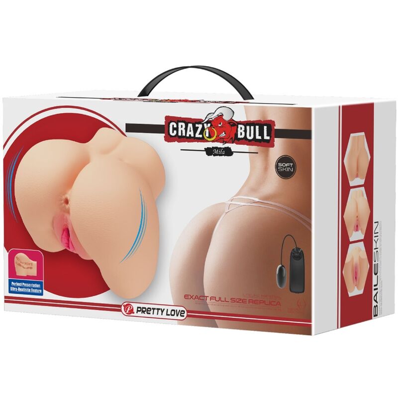 CRAZY BULL - REALISTIC VAGINA AND ANUS MILA VIBRATOR