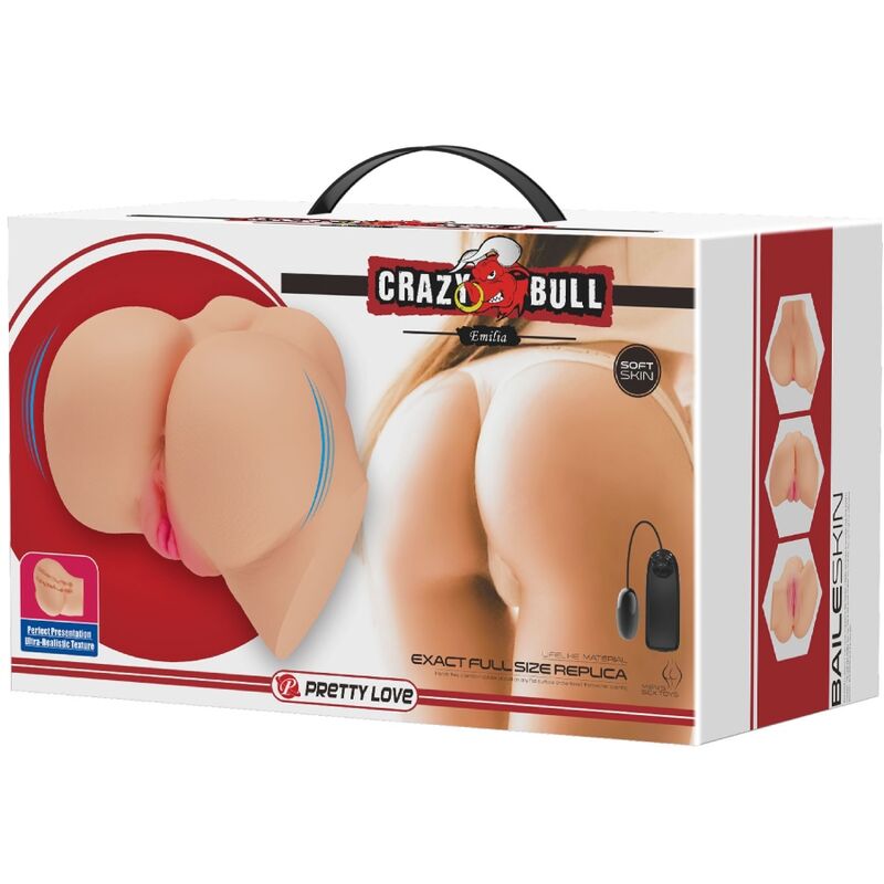 CRAZY BULL - REALISTIC VAGINA AND ANUS EMILIA VIBRATOR