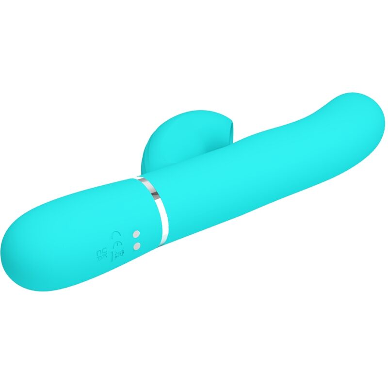 PRETTY LOVE - PERLITA MULTIFUNCTION 3 IN 1 G-SPOT VIBRATOR AQUA GREEN