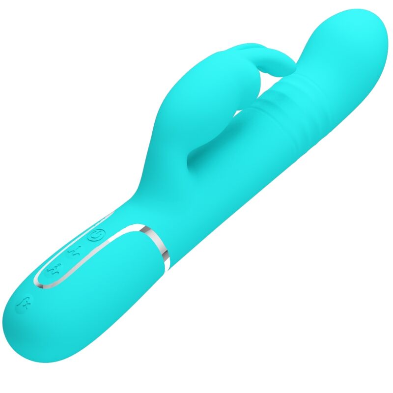 PRETTY LOVE - COALE RABBIT VIBRATOR PEARLS AQUA GREEN