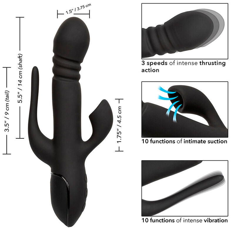 CALEXOTICS - VIBRATOR TRIPLE EUPHORIA BLACK