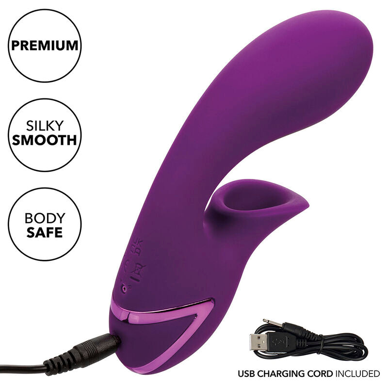 CALEXOTICS - HUNTINGTON BEACH HEARTBREAKER STIMULATOR & SUCKER PURPLE BY CALIFORNIA DREAMING