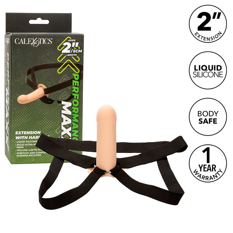 CALEXOTICS - PERFORMANCE MAXX EXTENSION WITH HARNESS LIGHT SKIN