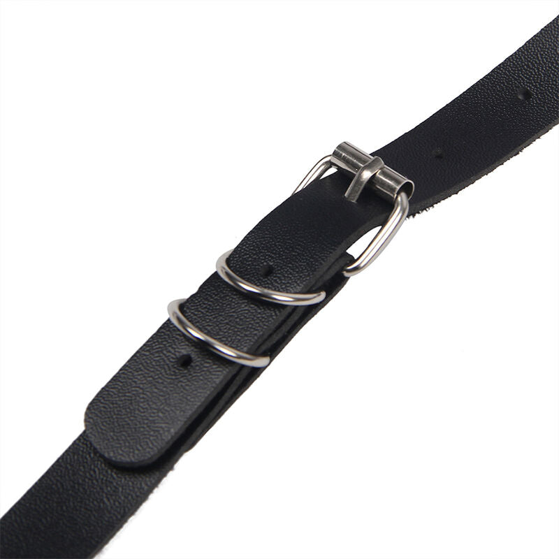 SUBBLIME - FULL BODY HARNESS WITH LEATHER BUCKLES BLACK ONE SIZE