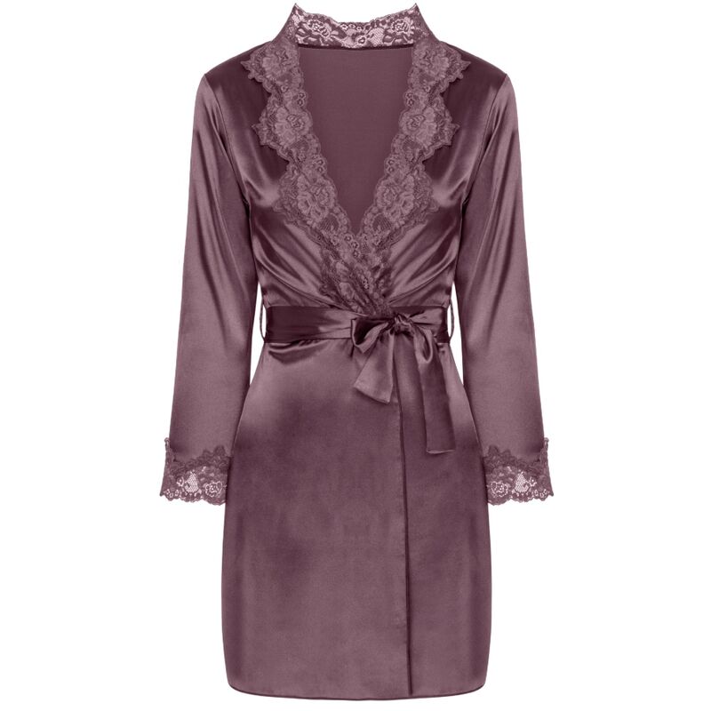 LIVCO CORSETTI FASHION - JACQUELINE LC 90249 DRESSING GOWN + SHIRT + PANTY VIOLET S/M