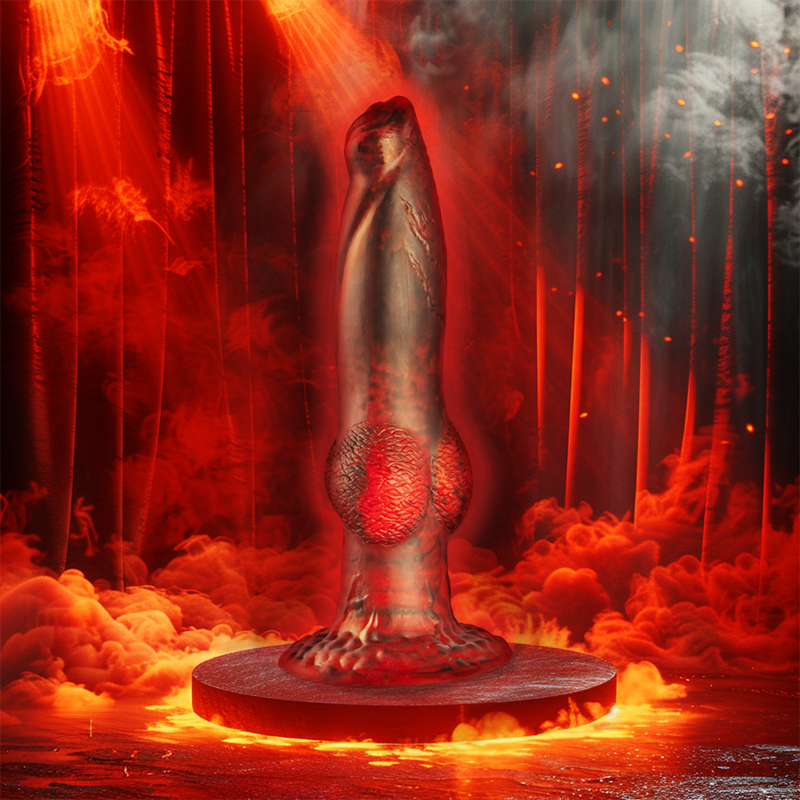 EPIC - PROMETHEUS DILDO TITAN IN FLAMES RECHARGEABLE REMOTE CONTROL