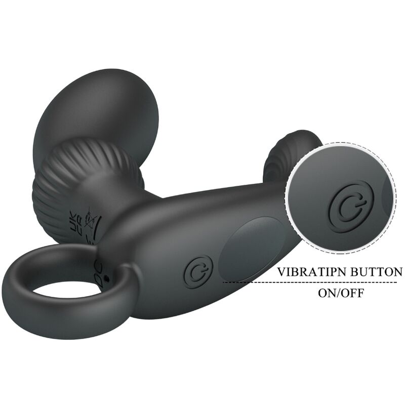 PRETTY LOVE - CAYLA ANAL VIBRATOR MASSAGER BLACK