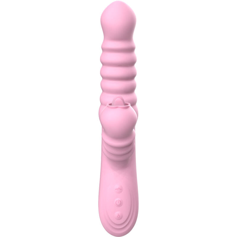 ARMONY - VIBRATOR MULTIFUNCTION WITH STIMULATING TONGUE HEAT EFFECT PINK