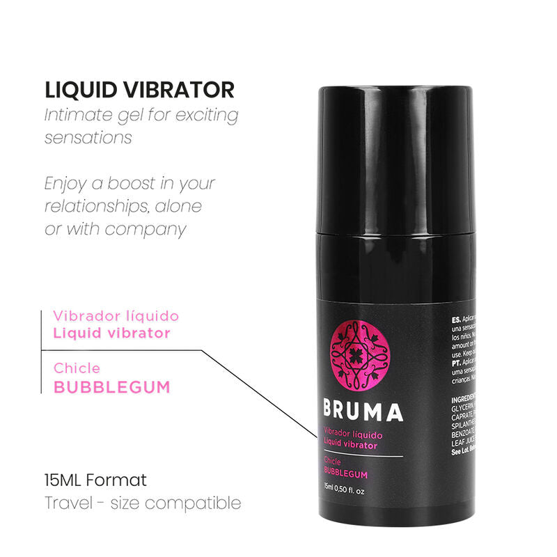 BRUMA - LIQUID VIBRATOR ULTRA SLIDING BUBBLEGUM 15 ML