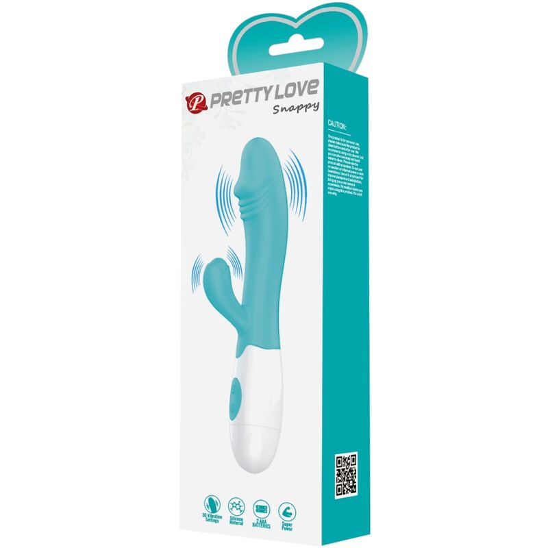 PRETTY LOVE - VIBRADOR SNAPPY G-SPOT VERDE ÁGUA