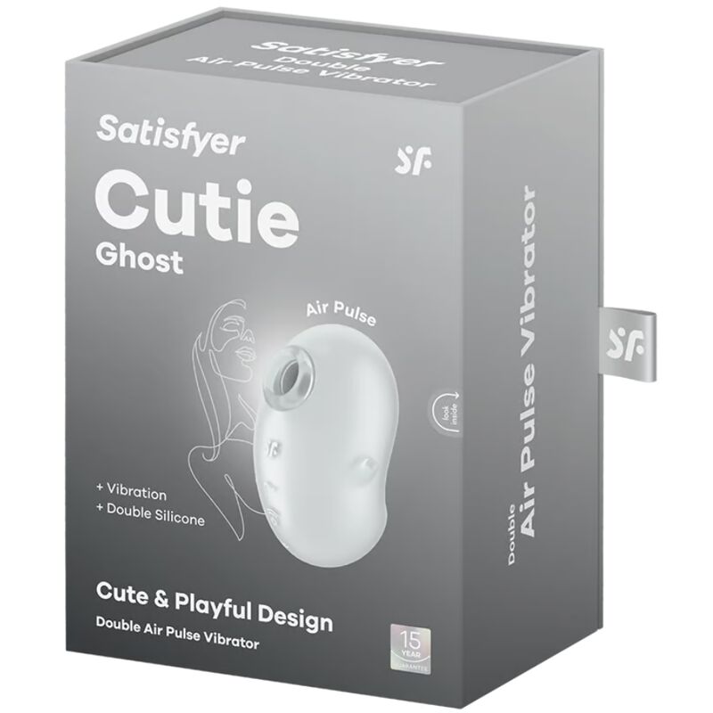 SATISFYER - CUTIE GHOST LAY-ON VIBRATOR WHITE