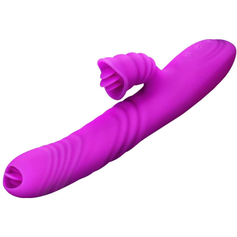 ARMONY - ANGELIA MULTIFUNCTION VIBRATOR DOUBLE TONGUE VIOLET HEAT EFFECT