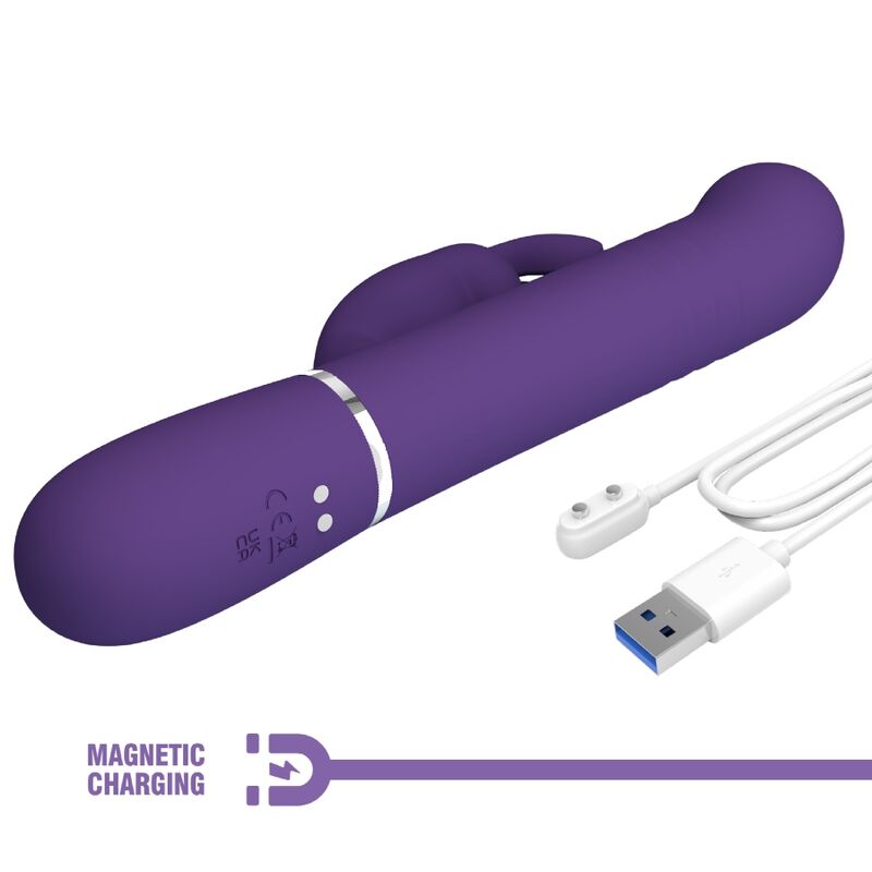 PRETTY LOVE - COALE RABBIT VIBRATOR 4 IN 1 PURPLE