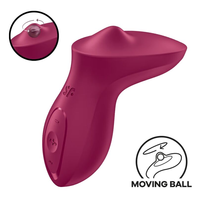 SATISFYER - EXCITERRR LAY-ON CLITORIS BERRY VIBRATOR