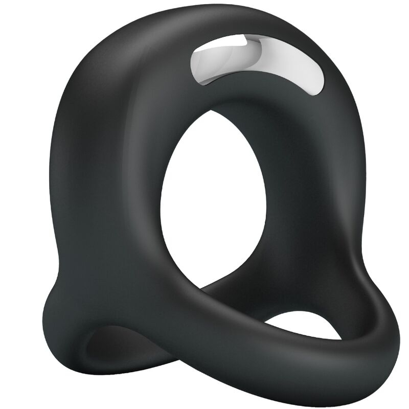 PRETTY LOVE - ELLIOTT  BLACK VIBRATOR RING