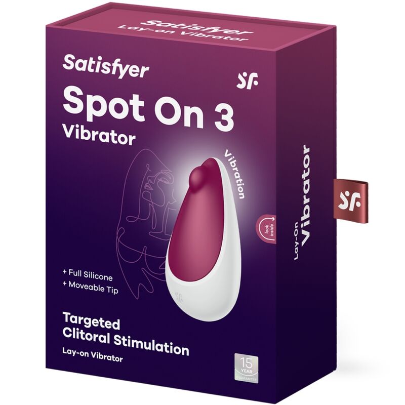 SATISFYER - SPOT ON 3 CLITORIS STIMULATOR BERRY