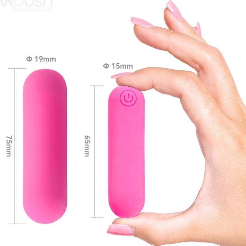 ARMONY - SPLASH HAHA VIBRATOR BULLET SILICONE 10 VIBRATIONS 75 X 19 CM PINK