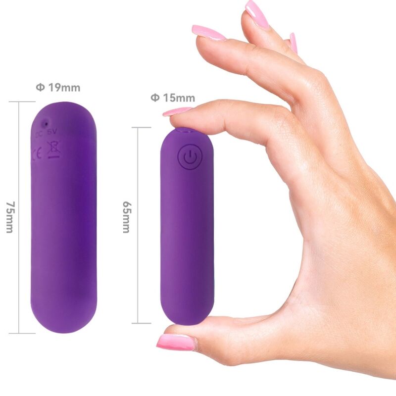 ARMONY - SPLASH HAHA VIBRATOR BULLET SILICONE 10 VIBRATIONS 75 X 19 CM PURPLE