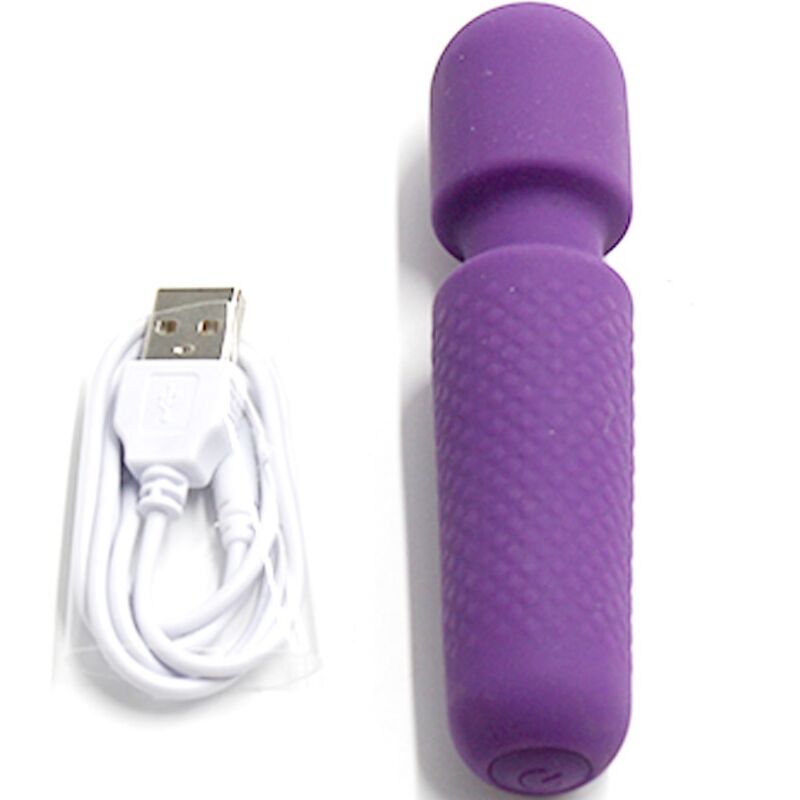 ARMONY - YOUR MAGIC MASSAGER & VIBRATOR RECHARGEABLE 10 VIBRATIONS WAND DOTS PURPLE