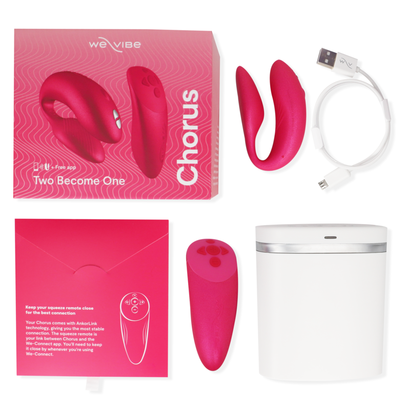 WE-VIBE - CHORUS VIBRATOR FOR COUPLES WITH SQUEEZE CONTROL PINK