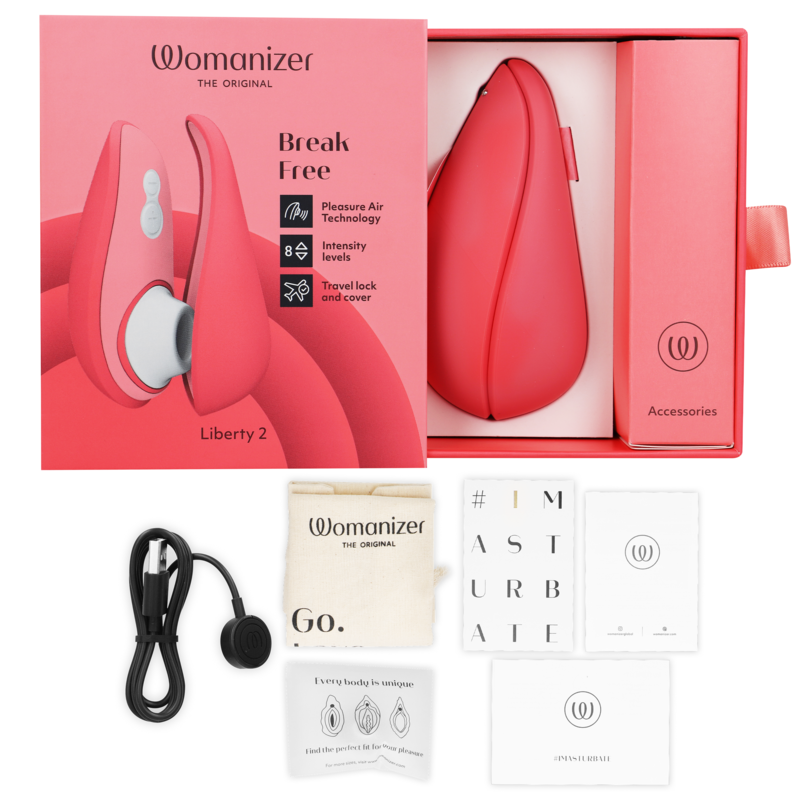 WOMANIZER - LIBERTY 2 CLITORIS STIMULATOR & SUCKER LIGHT GREEN