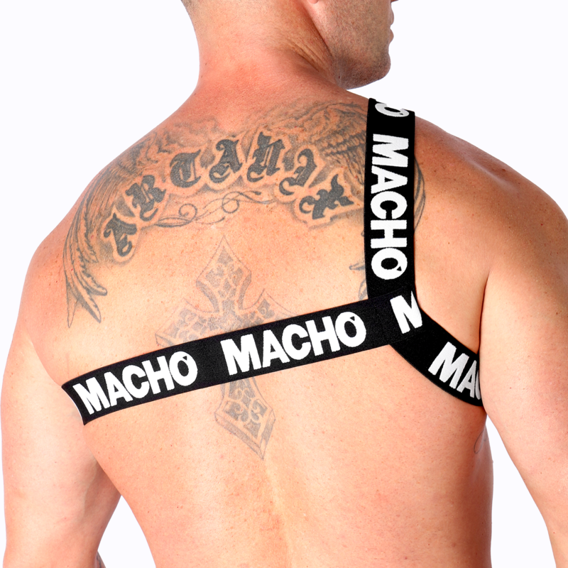 MACHO - ROMAN HARNESS WHITE S/M