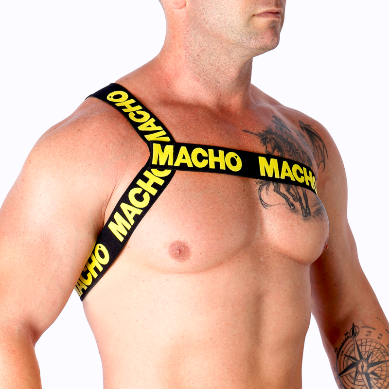 MACHO - ROMAN HARNESS WHITE S/M