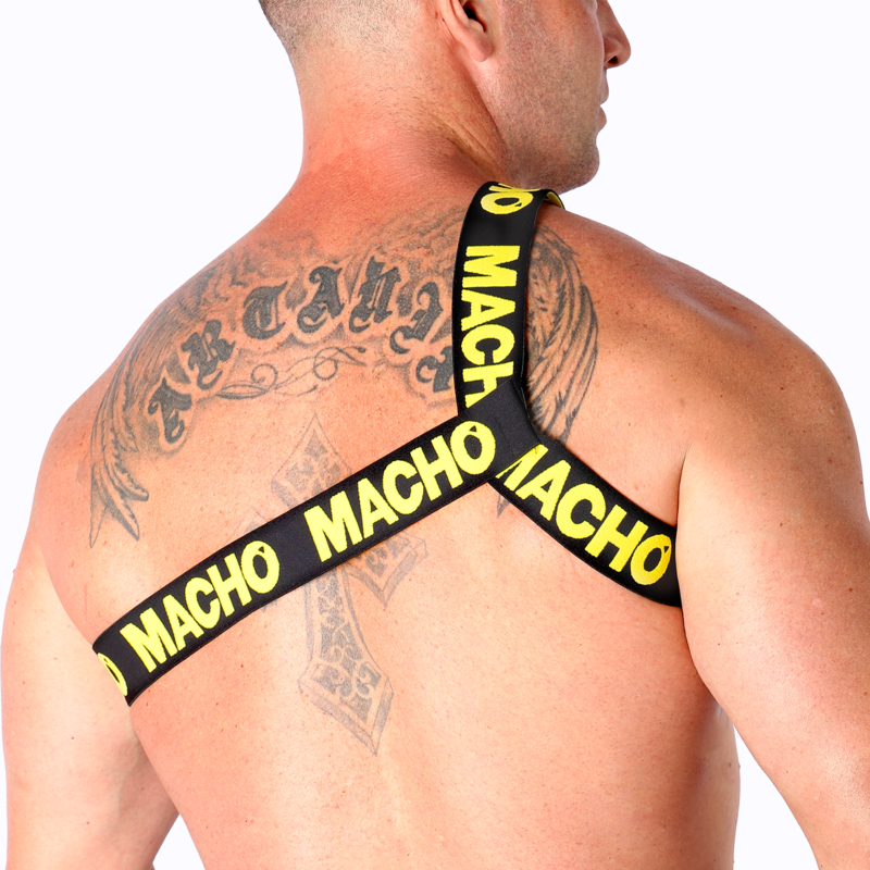 MACHO - ROMAN HARNESS WHITE S/M