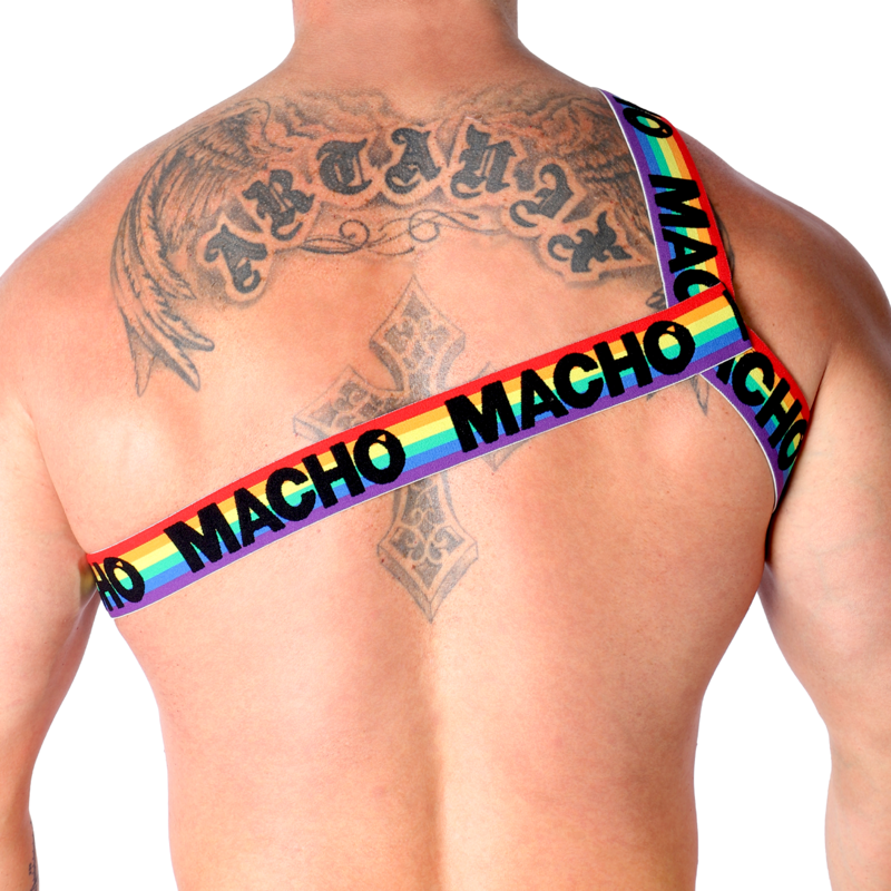 MACHO - ROMAN HARNESS WHITE S/M