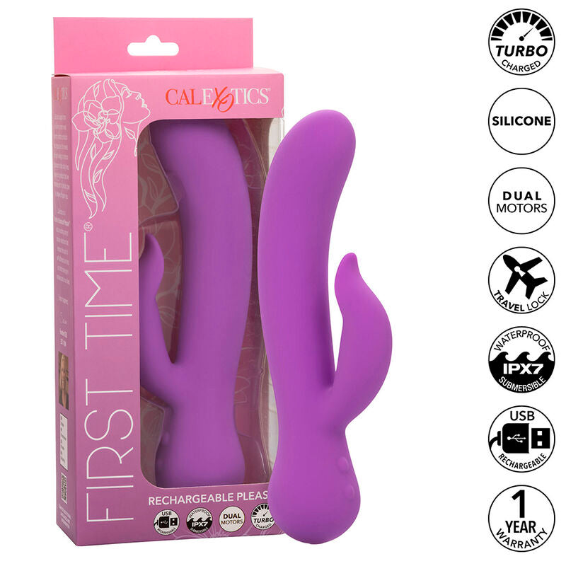 CALEXOTICS - FIRST TIME VIBRATOR PLEASER RECHARGEABLE PURPLE