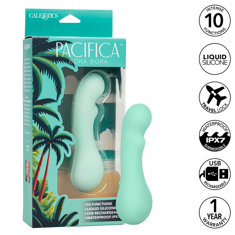 CALEXOTICS - PACIFICA BORA BORA ESTIMULATOR G SPOT 10 VIBRATIONS AQUA