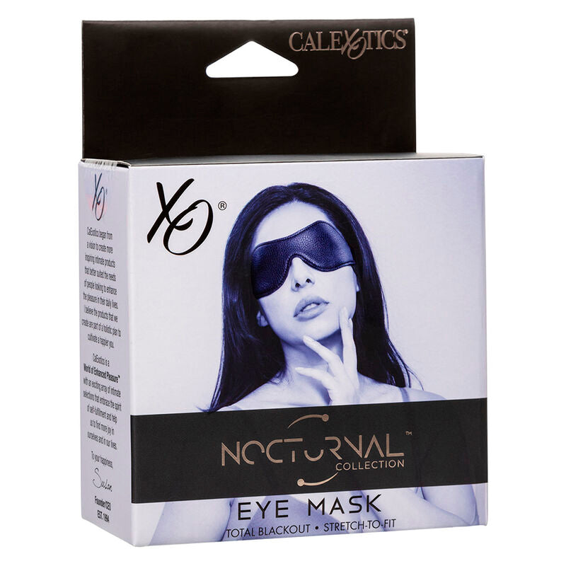 CALEXOTICS - NOCTURNAL EYE MASK PVC LEATHER BLACK