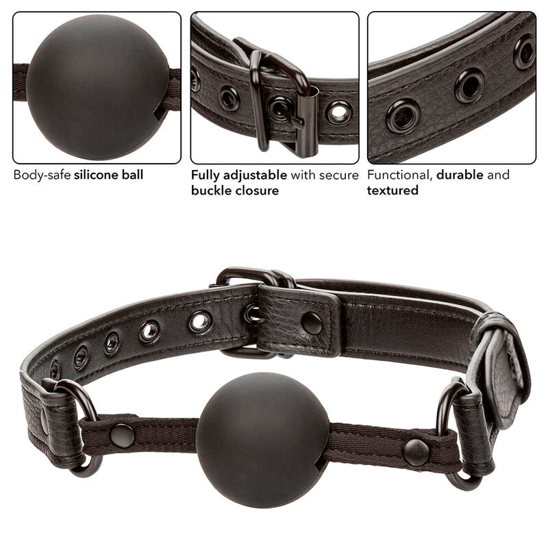 CALEXOTICS - NOCTURNAL BALL GAG SILICONE BLACK