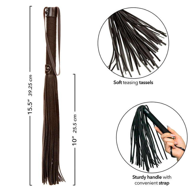 CALEXOTICS - NOCTURNAL FLOGGER LEATHER BLACK