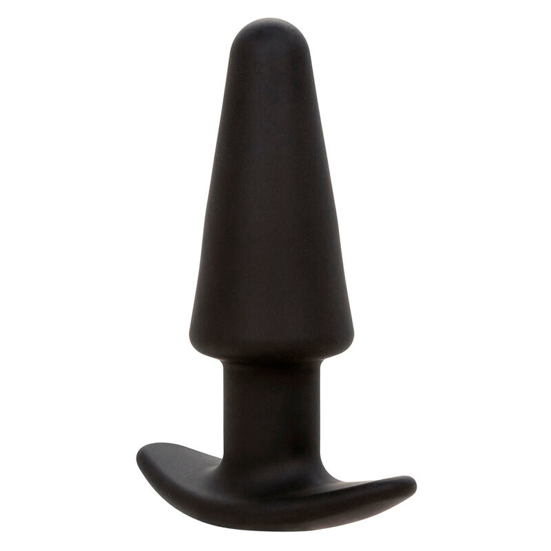 CALEXOTICS - ROCK BOTTOM TAPERED ANAL PLUG 10 VIBRACIONES SILICONE BLACK