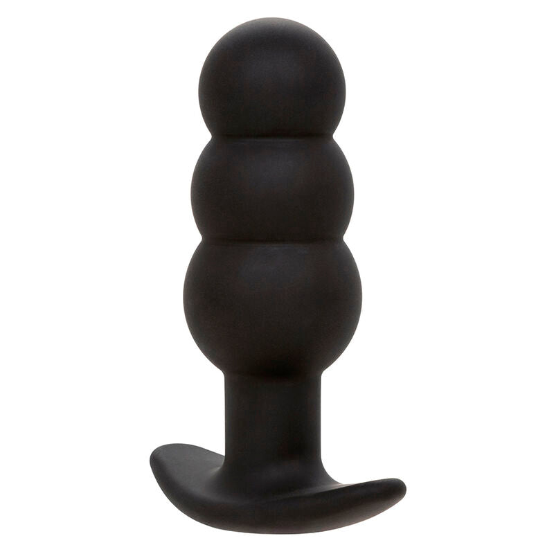 CALEXOTICS - ROCK BOTTOM BEADED ANAL PLUG 10 VIBRATIONS SILICONE BLACK