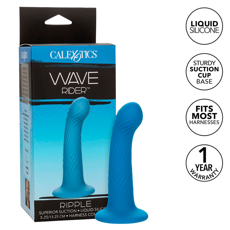 CALEXOTICS - WAVE RIDER RIPPLE ANAL PLUG BLUE